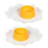 Eierbecher Ostern 2er Set weiss/gelb