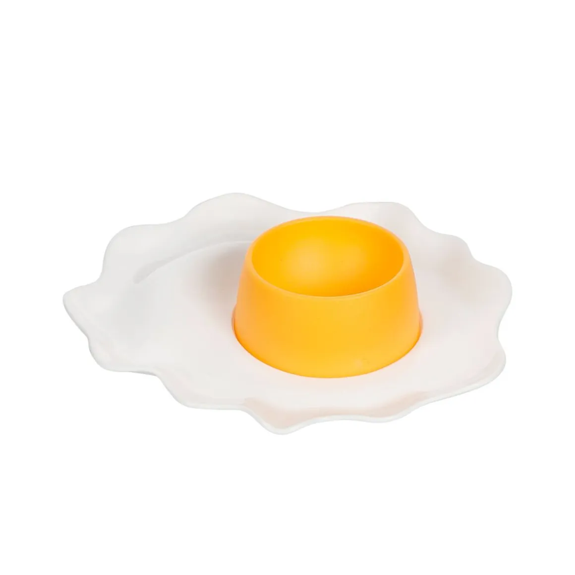 Eierbecher Ostern 2er Set weiss/gelb