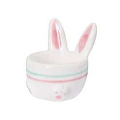 Eierbecher Ostern Keramik weiss/bunt