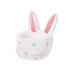 Eierbecher Ostern Keramik weiss/bunt