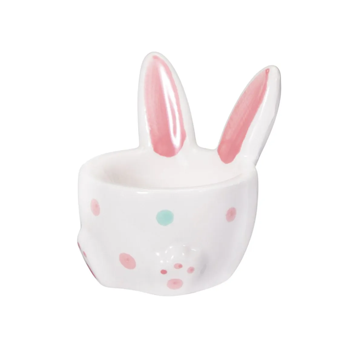 Eierbecher Ostern Keramik weiss/bunt