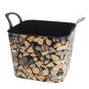 Eimer mit Henkel 36L schwarz/braun
