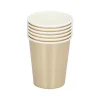 Einwegbecher Metallic 220 ml 6er Set