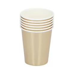 Einwegbecher Metallic 220 ml 6er Set