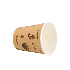 Einwegbecher 200 ml 1000 Stk. braun/weiss