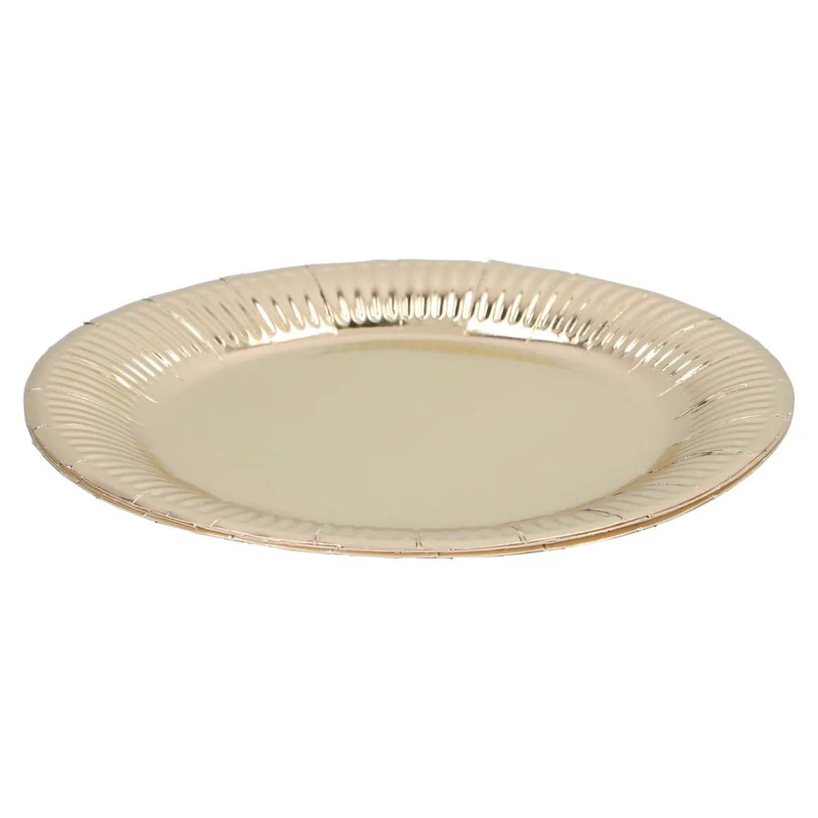 Einwegteller Metallic 23 cm 6er Set