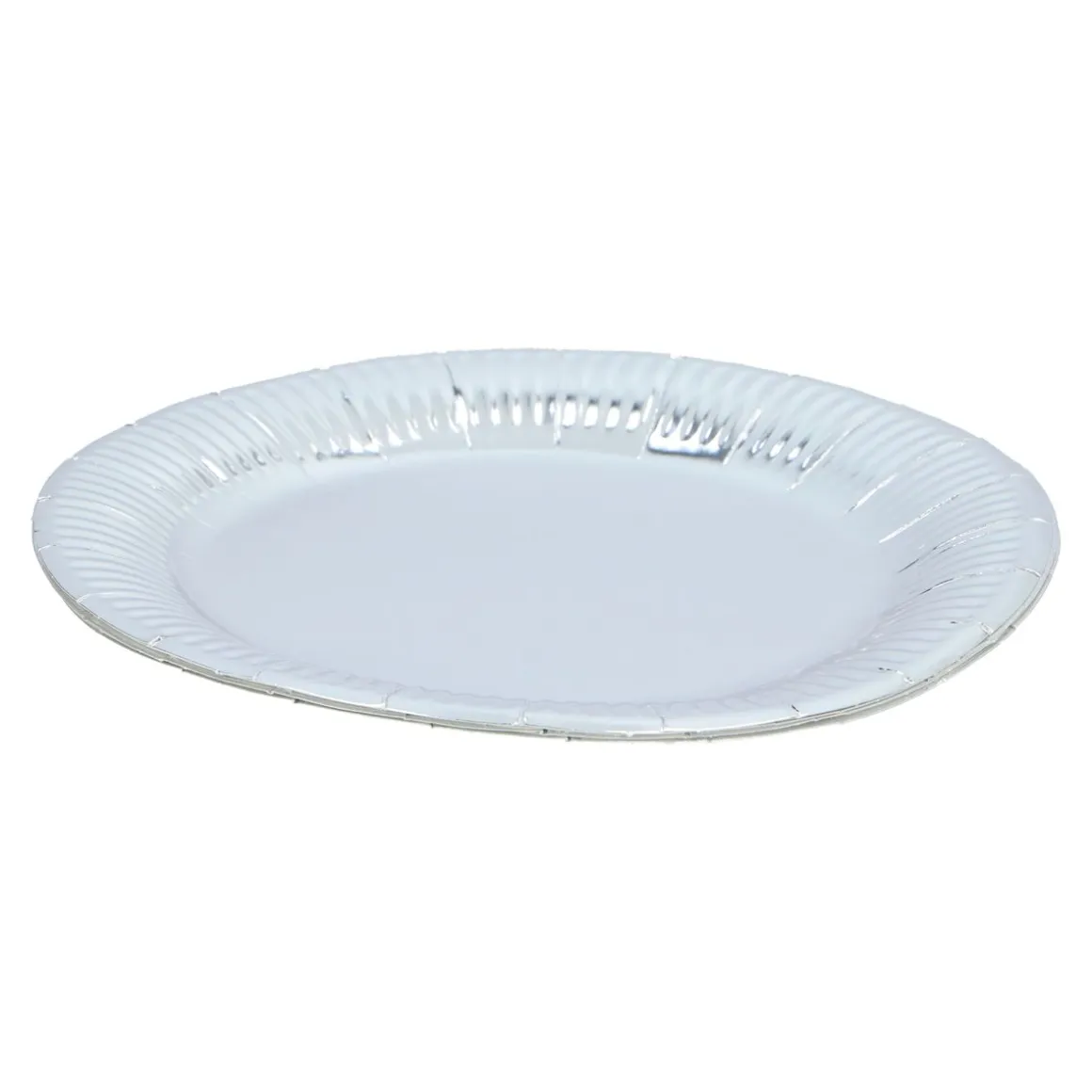 Einwegteller Metallic 23 cm 6er Set