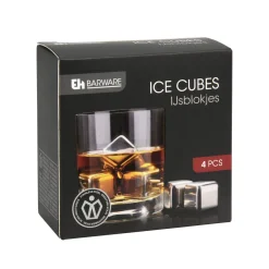 Eiswürfel aus Edelstahl 4er Set