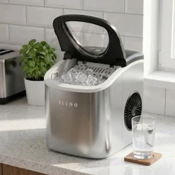 Eiswürfelmaschine Edelstahl 1.2L - 12 kg / 24 h