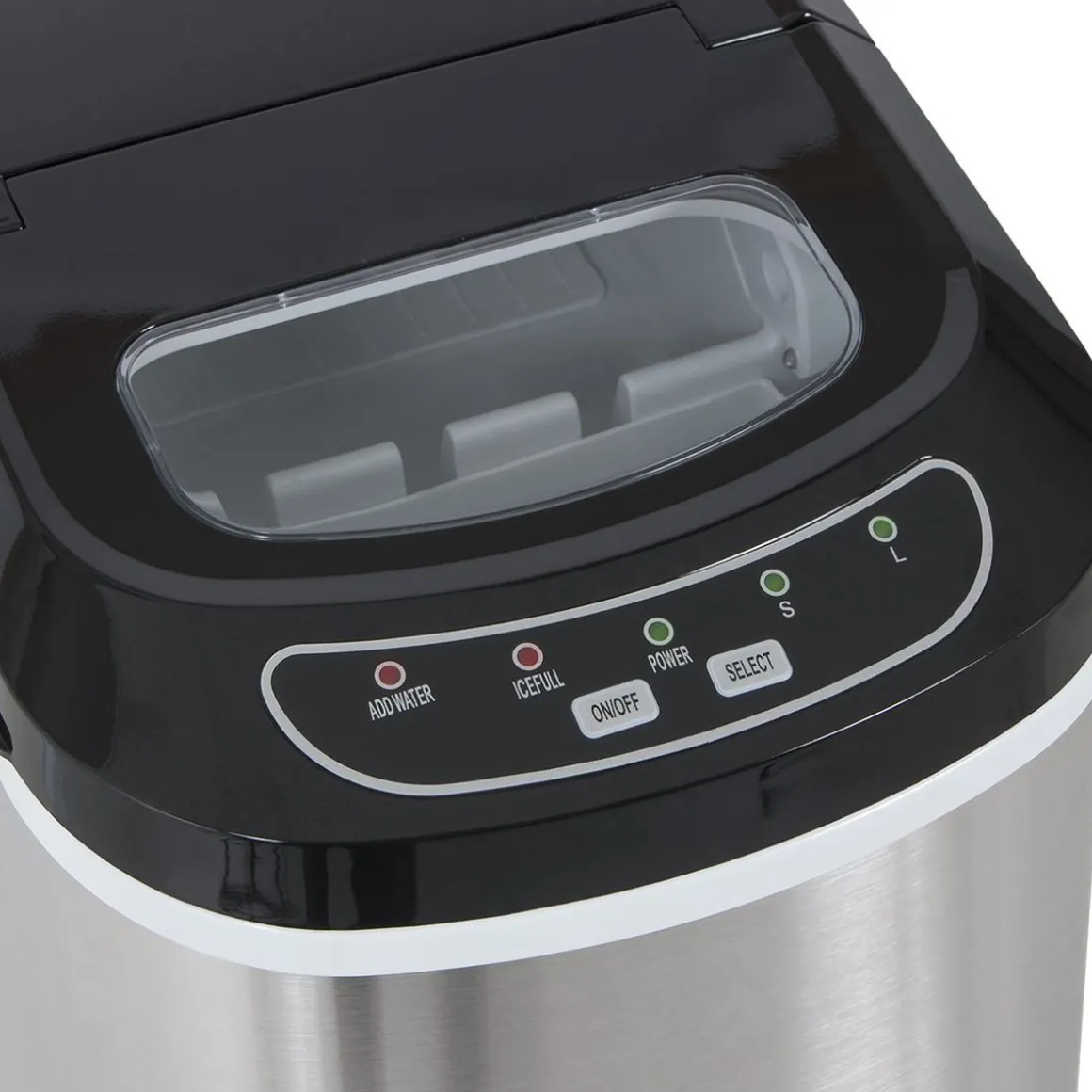 Eiswürfelmaschine Edelstahl 12 kg / 24 h