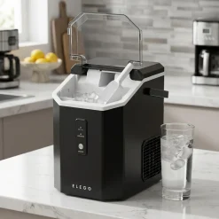 Eiswürfelmaschine ROSFO schwarz 1.1L - 15 kg / 24 h