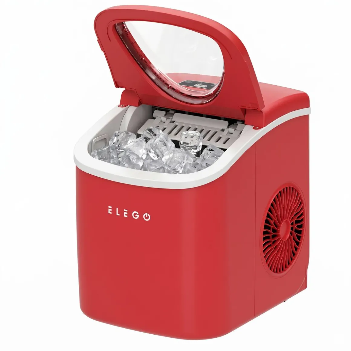 Eiswürfelmaschine rot 1.2L - 12 kg / 24 h
