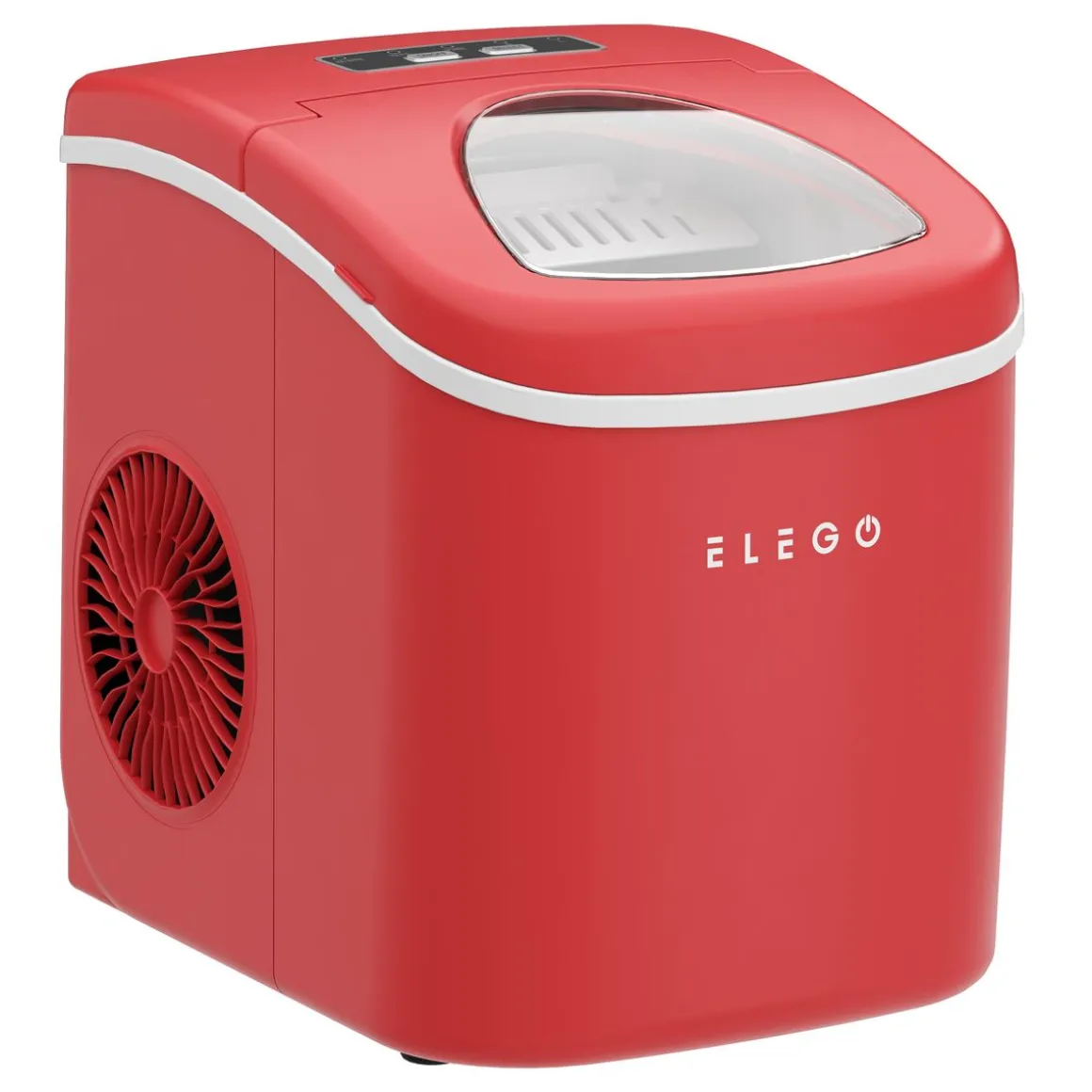 Eiswürfelmaschine rot 1.2L - 12 kg / 24 h