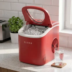 Eiswürfelmaschine rot 1.2L - 12 kg / 24 h
