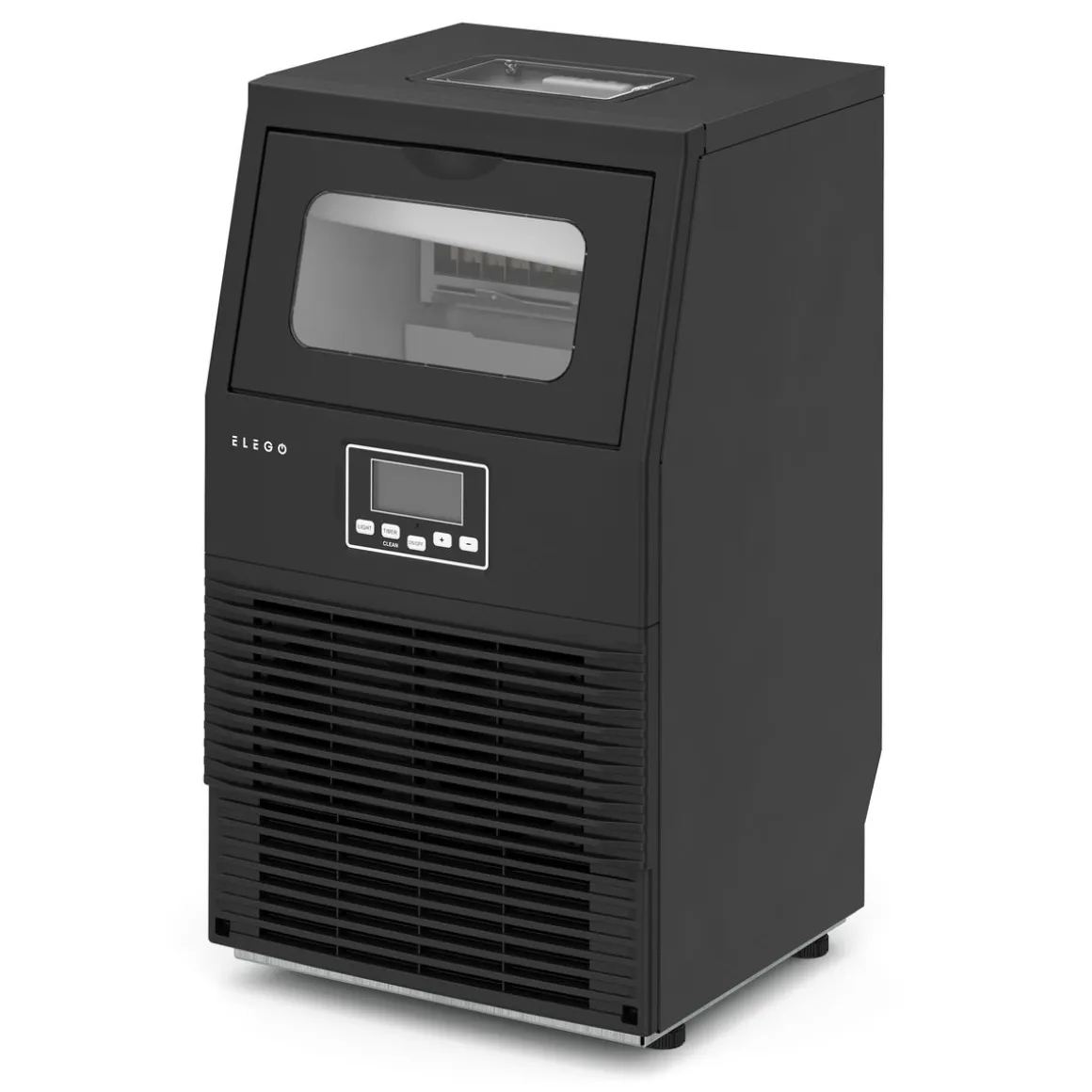 Eiswürfelmaschine schwarz 38 kg / 24 h