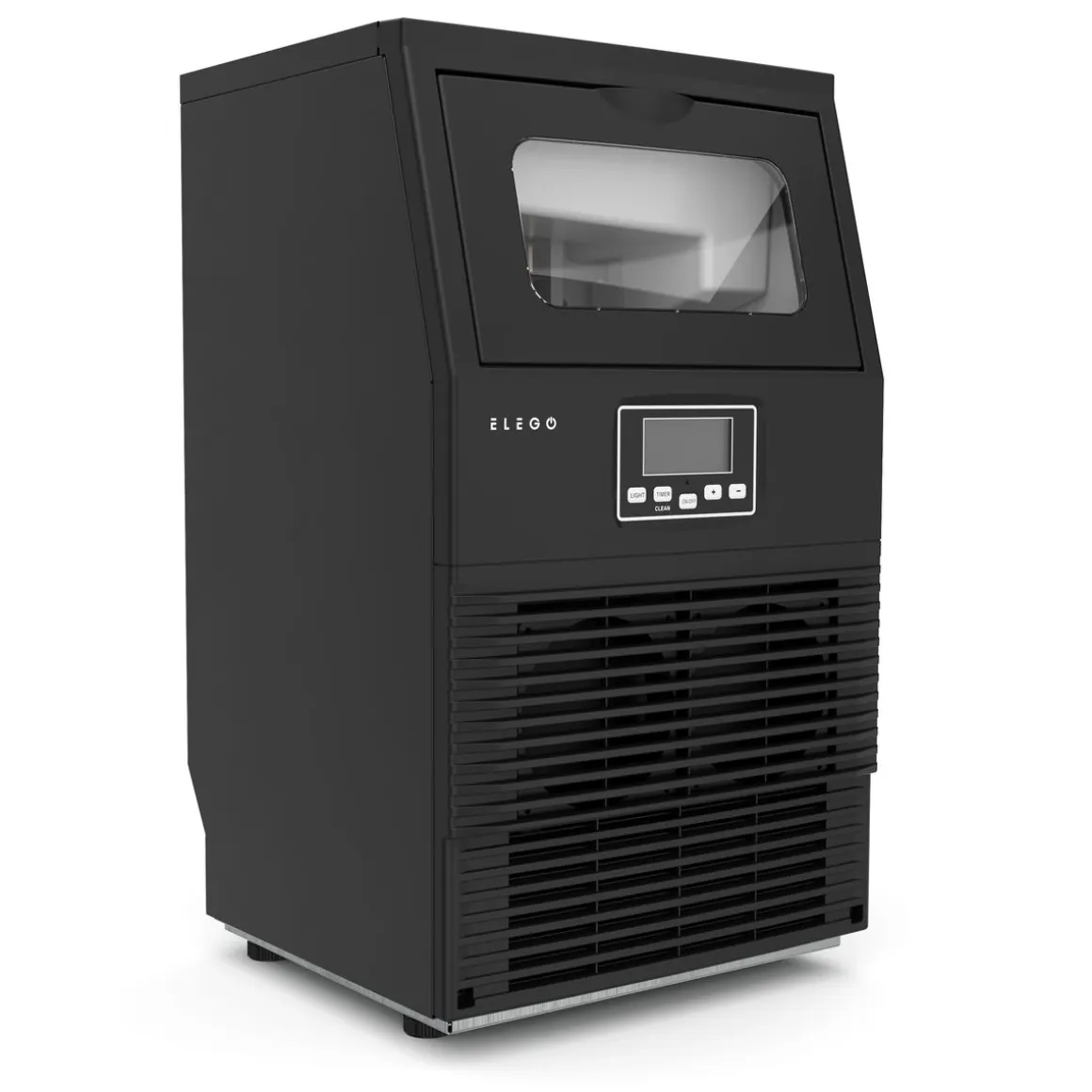 Eiswürfelmaschine schwarz 38 kg / 24 h