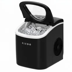 Eiswürfelmaschine schwarz 1.2L - 12 kg / 24 h