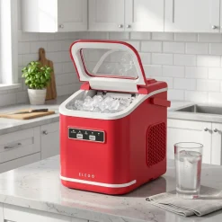 Eiswürfelmaschine VITER rot 1.4L - 12 kg / 24 h