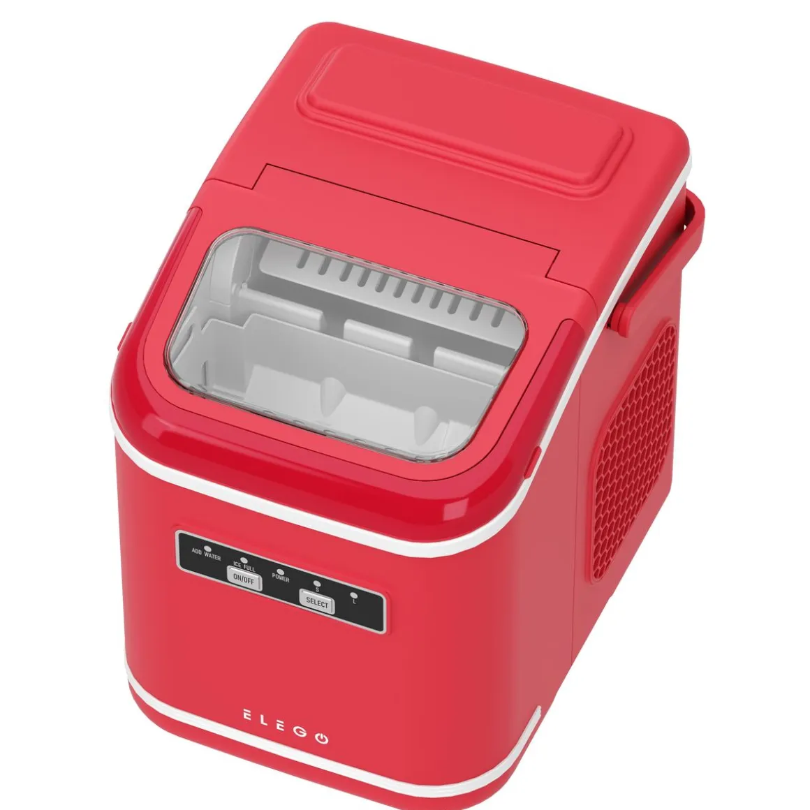Eiswürfelmaschine VITER rot 1.4L - 12 kg / 24 h