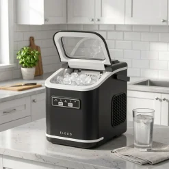Eiswürfelmaschine VITER schwarz 1.4L - 12 kg / 24 h