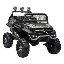 Elektroauto Kinder Mercedes Unimog camouflage