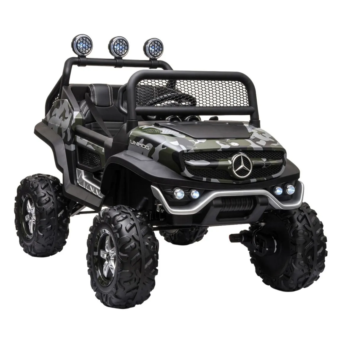 Elektroauto Kinder Mercedes Unimog camouflage