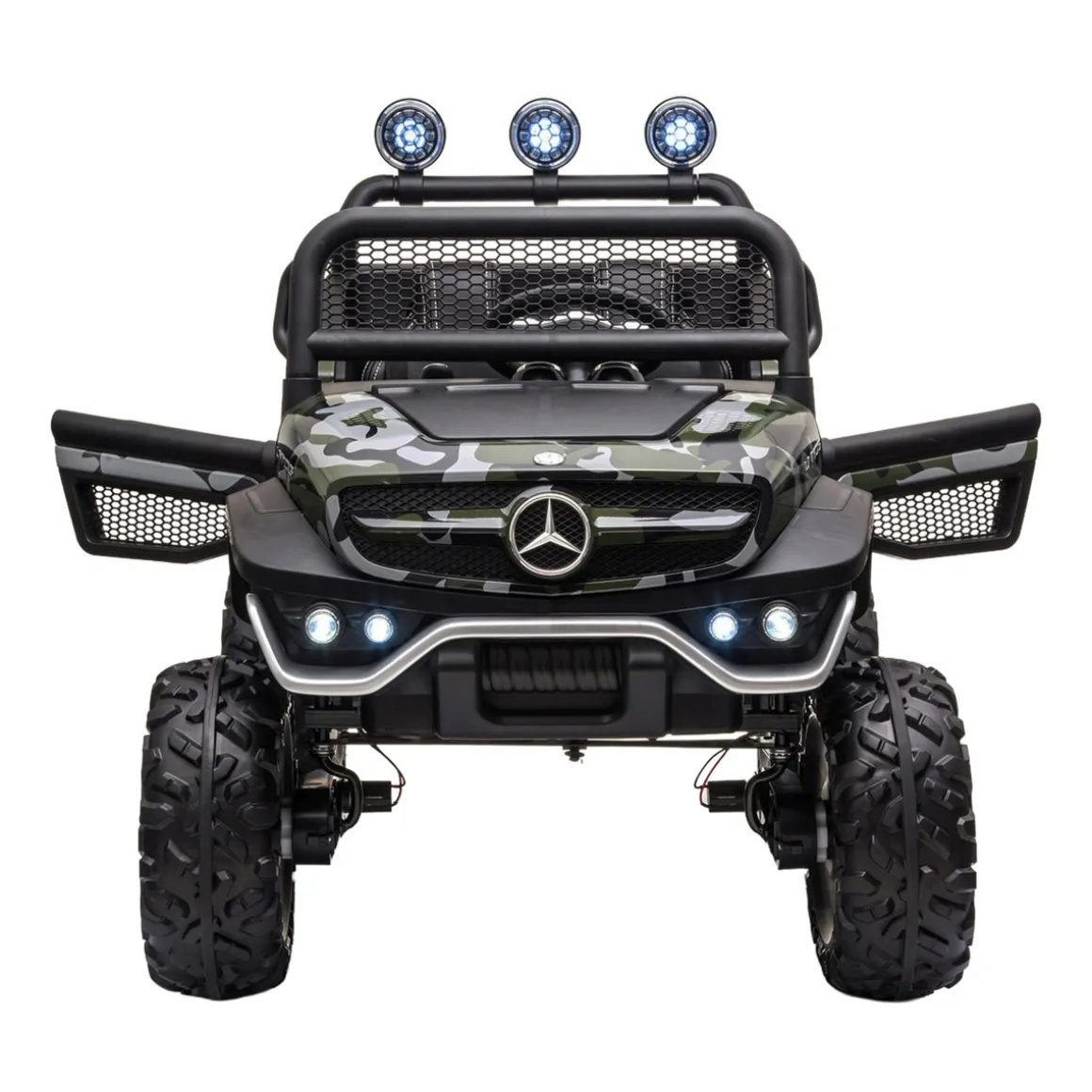 Elektroauto Kinder Mercedes Unimog camouflage