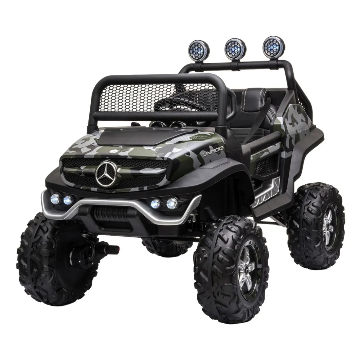 Elektroauto Kinder Mercedes Unimog camouflage