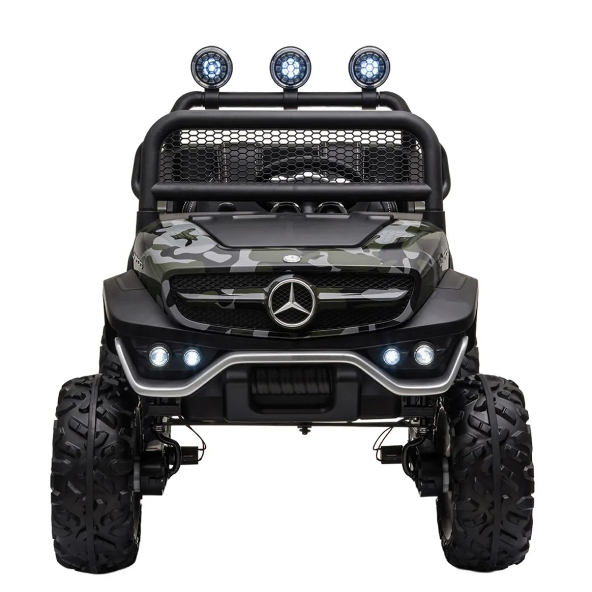 Elektroauto Kinder Mercedes Unimog camouflage