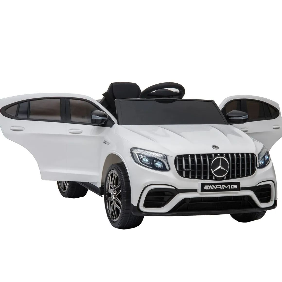 Elektroauto Kinder Mercedes GLC 63S weiss