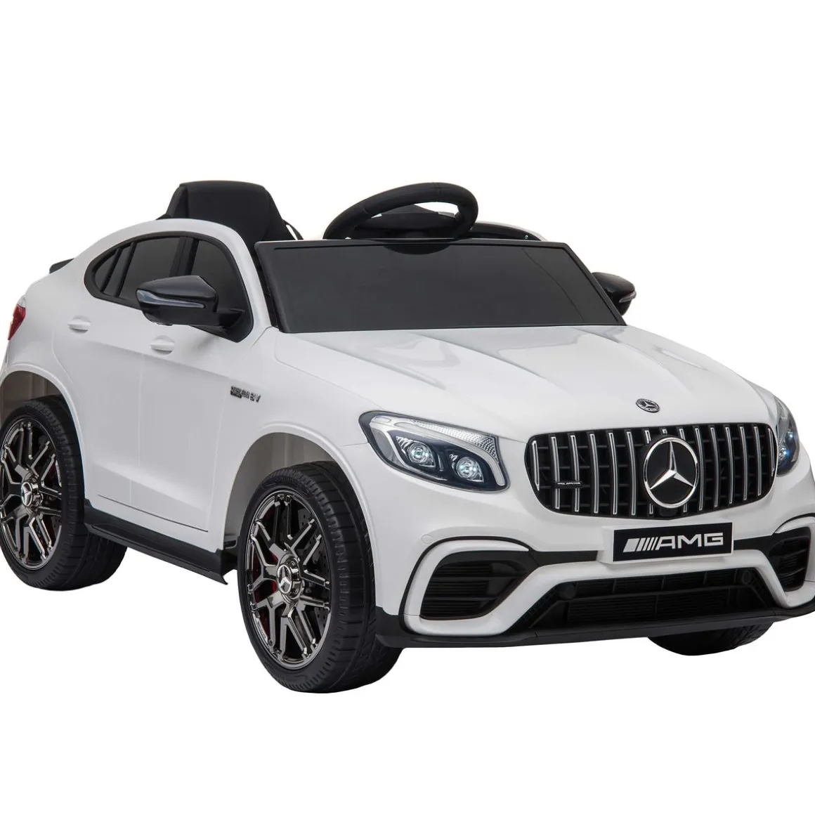 Elektroauto Kinder Mercedes GLC 63S weiss