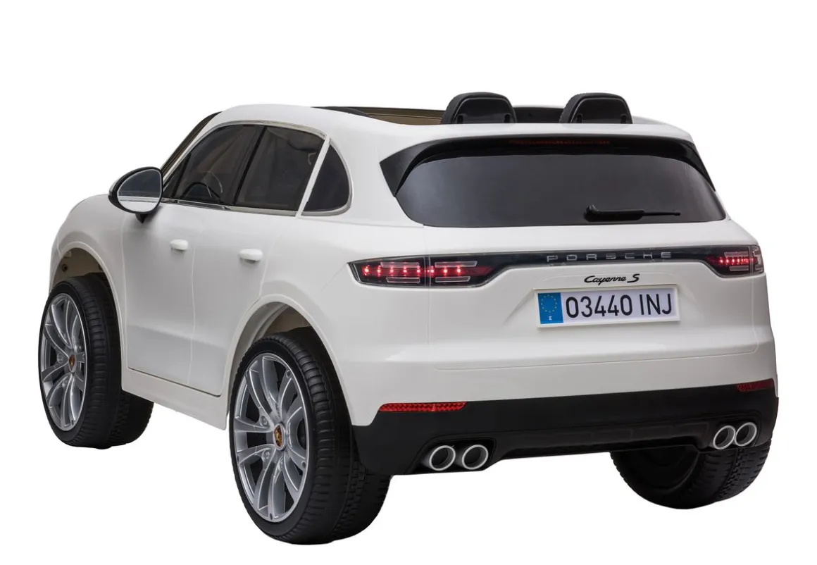 Elektroauto Kinder Porsche Cayenne weiss