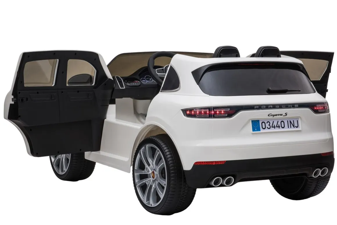 Elektroauto Kinder Porsche Cayenne weiss