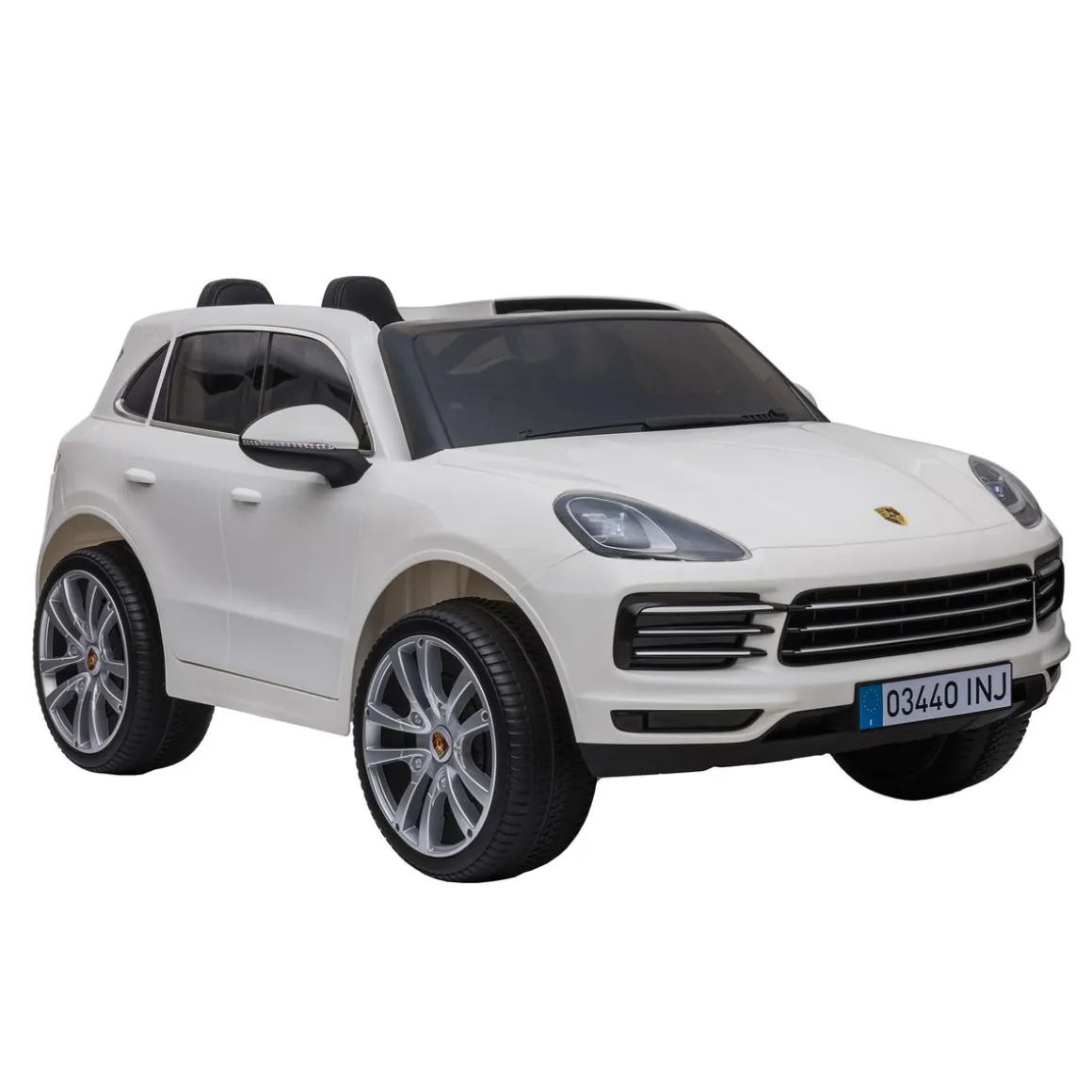 Elektroauto Kinder Porsche Cayenne weiss