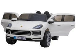 Elektroauto Kinder Porsche Cayenne weiss