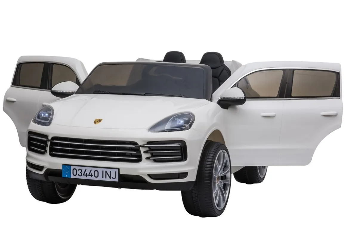 Elektroauto Kinder Porsche Cayenne weiss