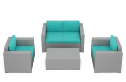 Ersatzkissen für Rattanlounge VENEZIA türkis