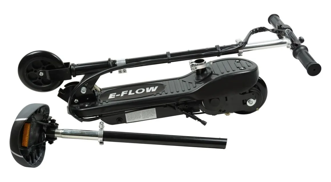 E-Scooter schwarz mit Sitz