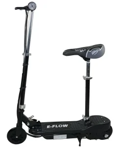 E-Scooter schwarz mit Sitz