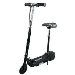 E-Scooter schwarz mit Sitz