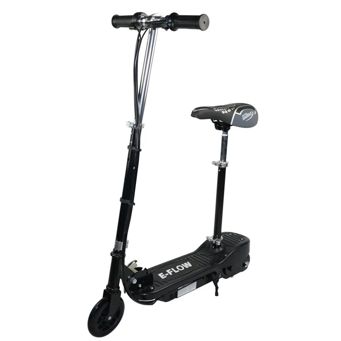 E-Scooter schwarz mit Sitz