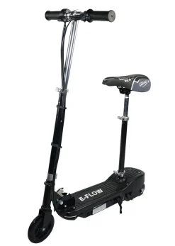 E-Scooter schwarz mit Sitz