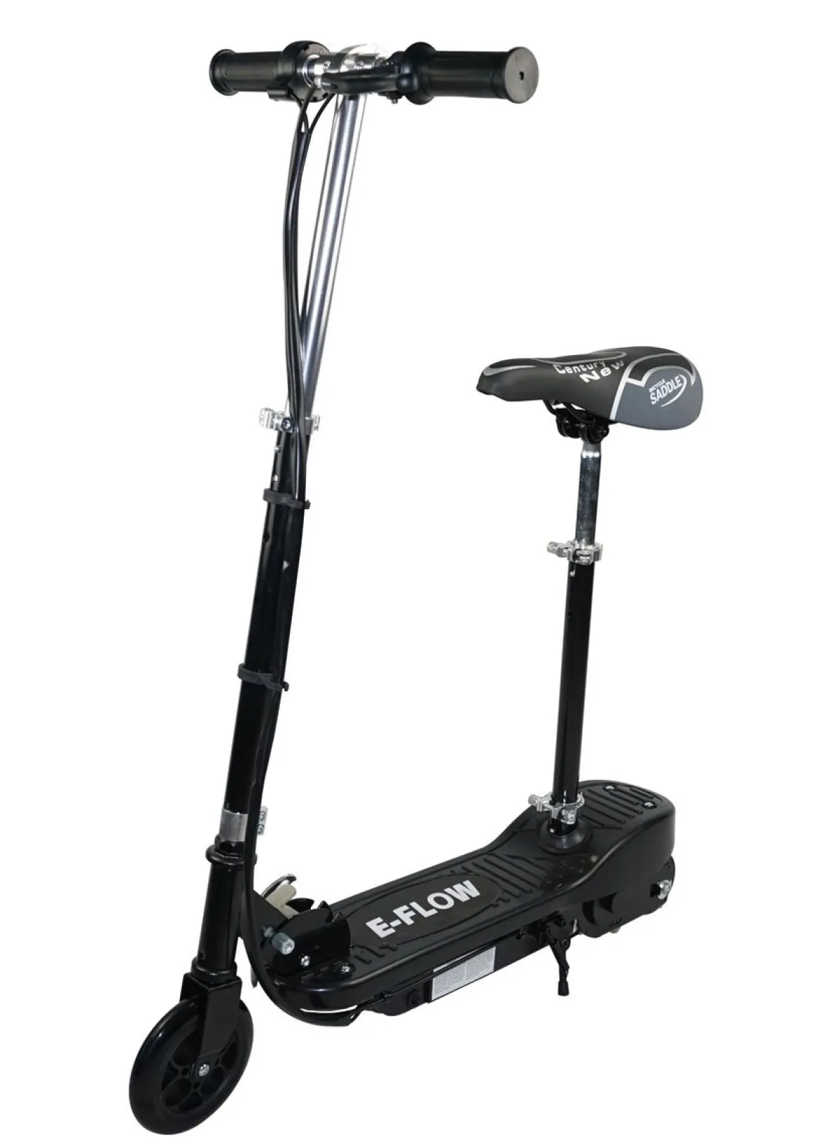 E-Scooter schwarz mit Sitz