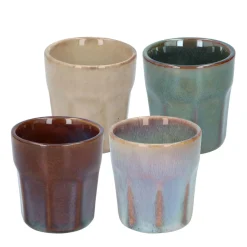 Espressotasse 4er Set Keramik 90 ml
