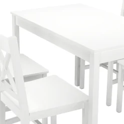 Essgruppe Holz LINDSAY 5-teilig weiss