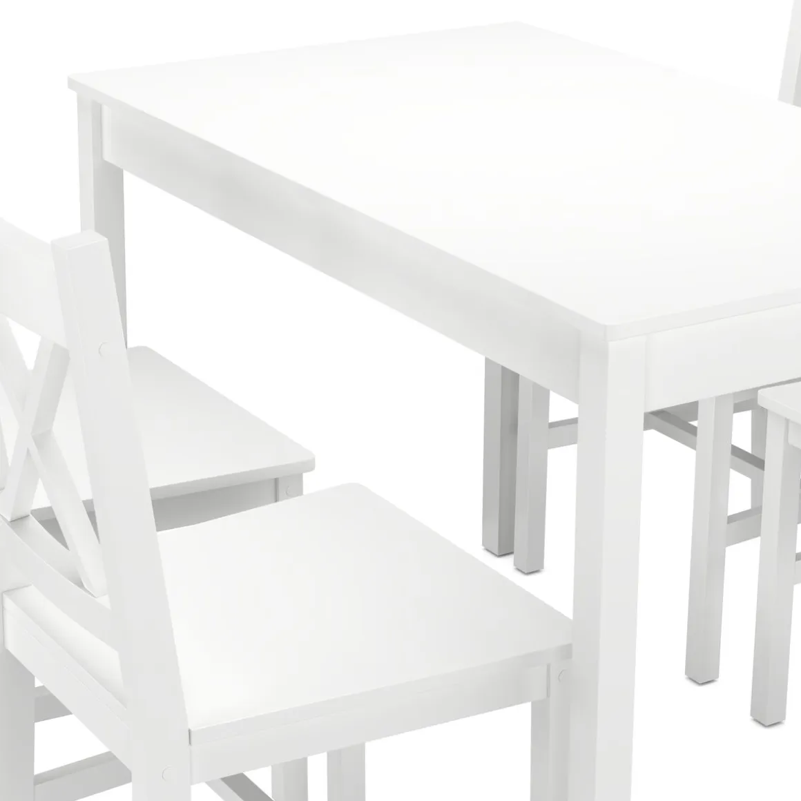 Essgruppe Holz LINDSAY 5-teilig weiss
