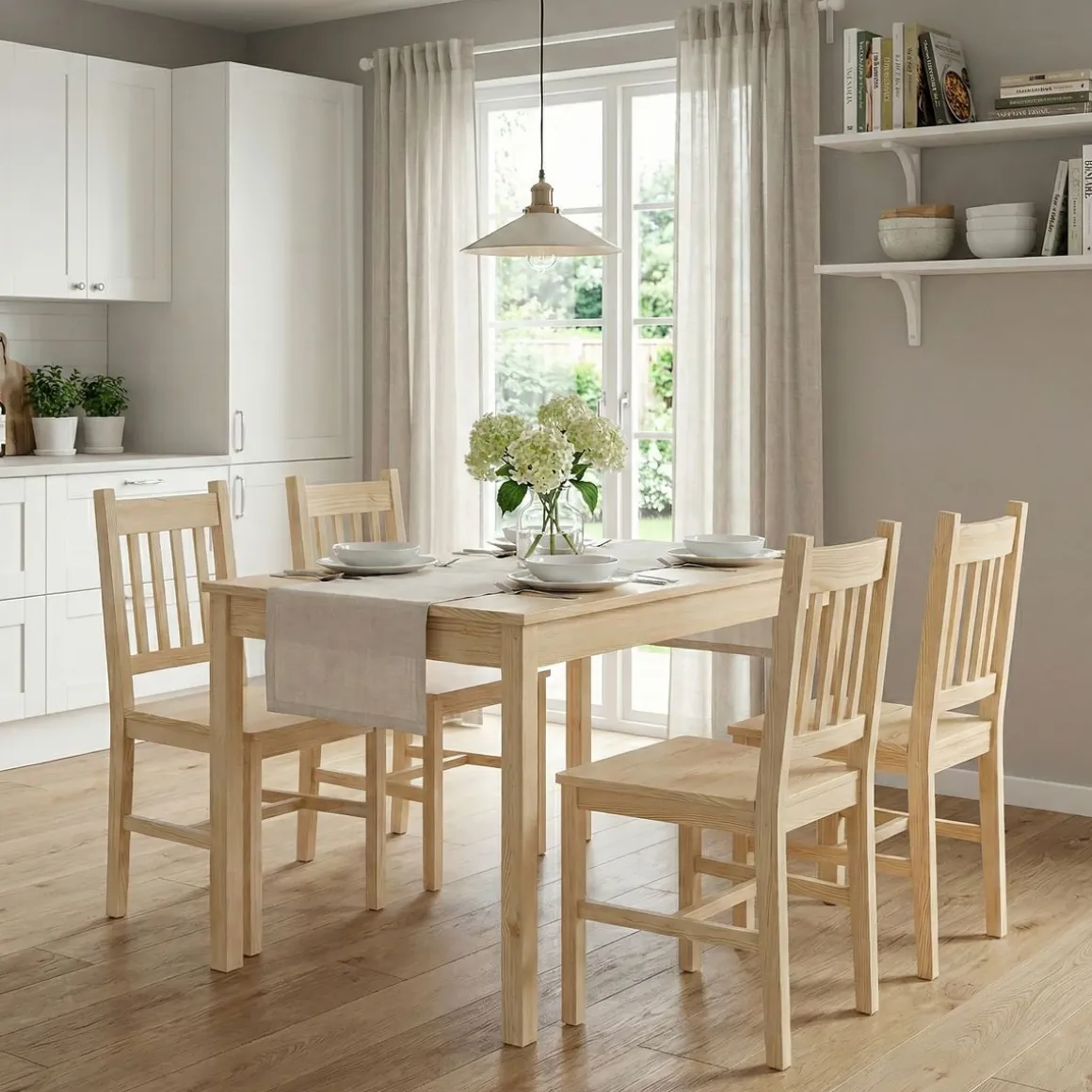 Essgruppe Holz VITTORIA 5-teilig natur