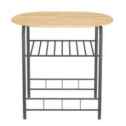 Essgruppe KNOX 80 x 53 cm 3-teilig braun/anthrazit