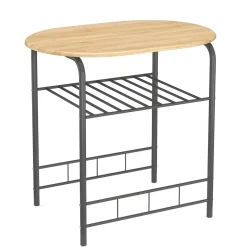 Essgruppe KNOX 80 x 53 cm 3-teilig braun/anthrazit