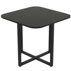 Essgruppe Leder BRUNOR 5-teilig schwarz/weiss